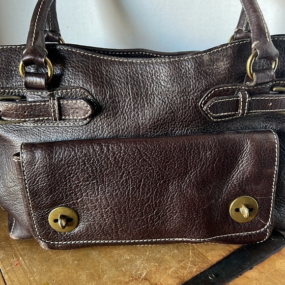 Vintage Sondra Roberts Pebbled Leather Handbag - Picture 3 of 9